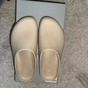Balenciaga Beige Rubberized Mules